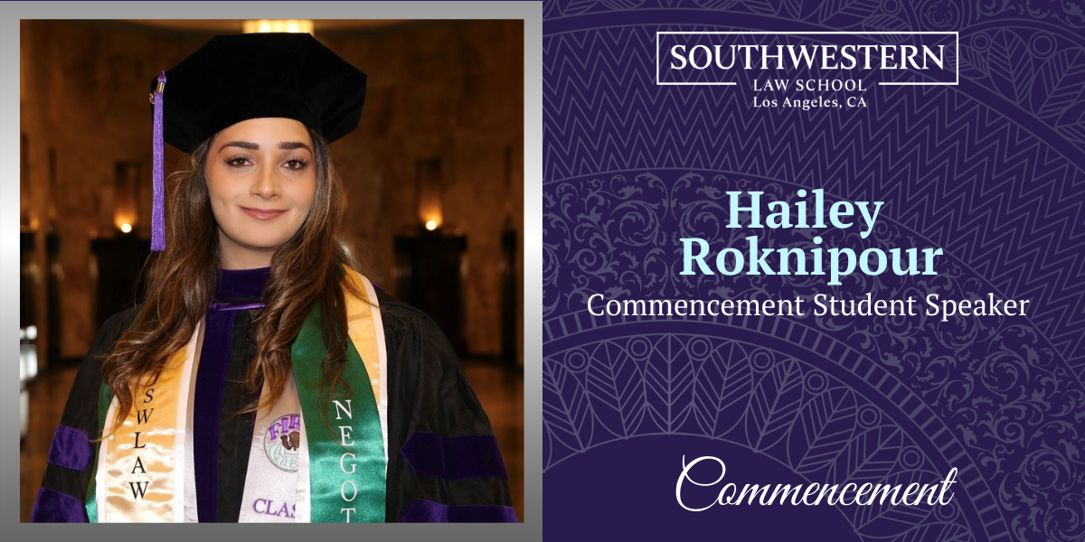 Hailey Roknipour Commencement Student Speaker