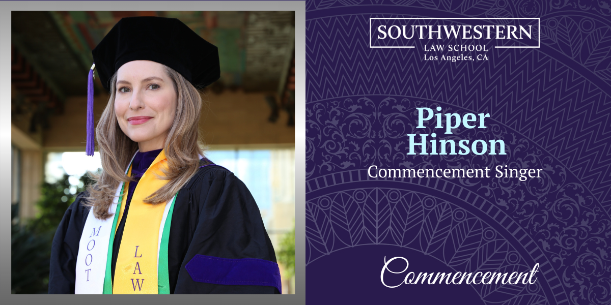 Piper Hinson Commencement Singer