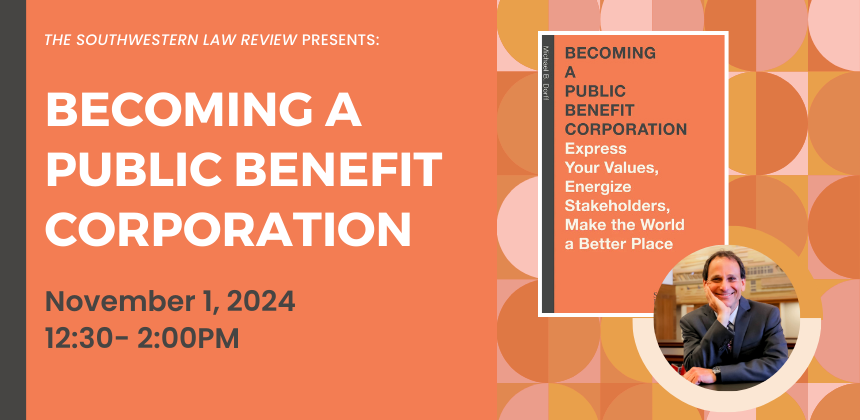 Becoming a Public Benefit Corporation November 1, 2024, 12:30-2 p.m.