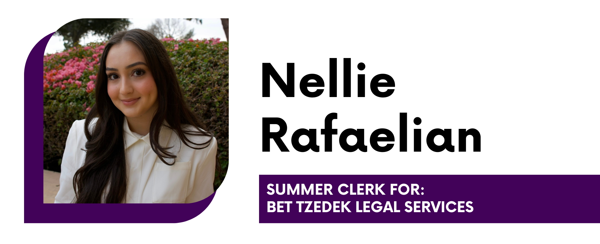 Nellie Rafaelian Summer Clerk for Bet Tzedek Legal Services