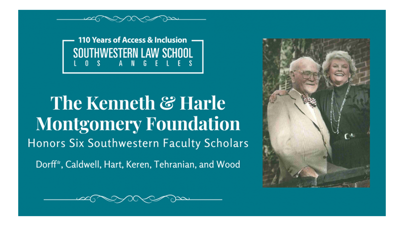 Image - Kenneth & Harle Montgomery Foundation Scholar Announcement 