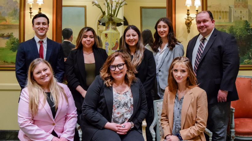 Children's Rights Clinic Group Photo with Professor Jenny Rodriguez-Fee