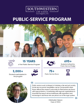 Public Service Program Flyer First Page